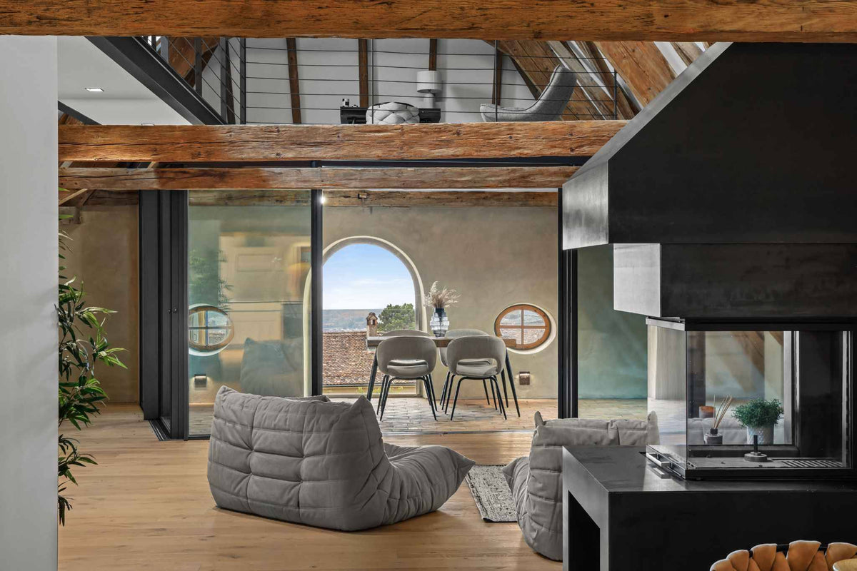 Salon mis en valeur par le home staging Swaap