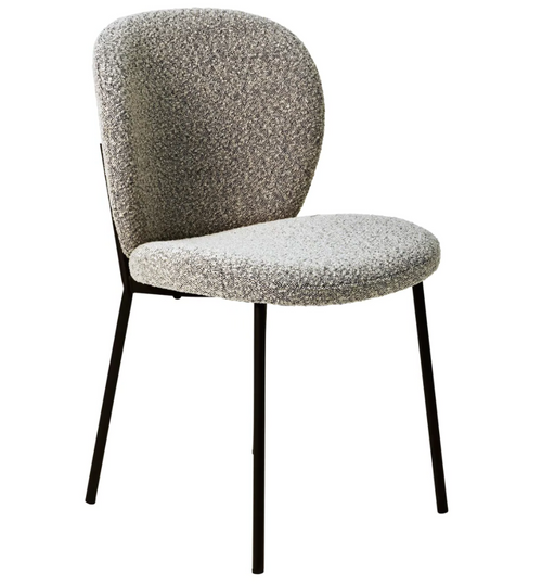 Chaise bouclette blanche - Alba