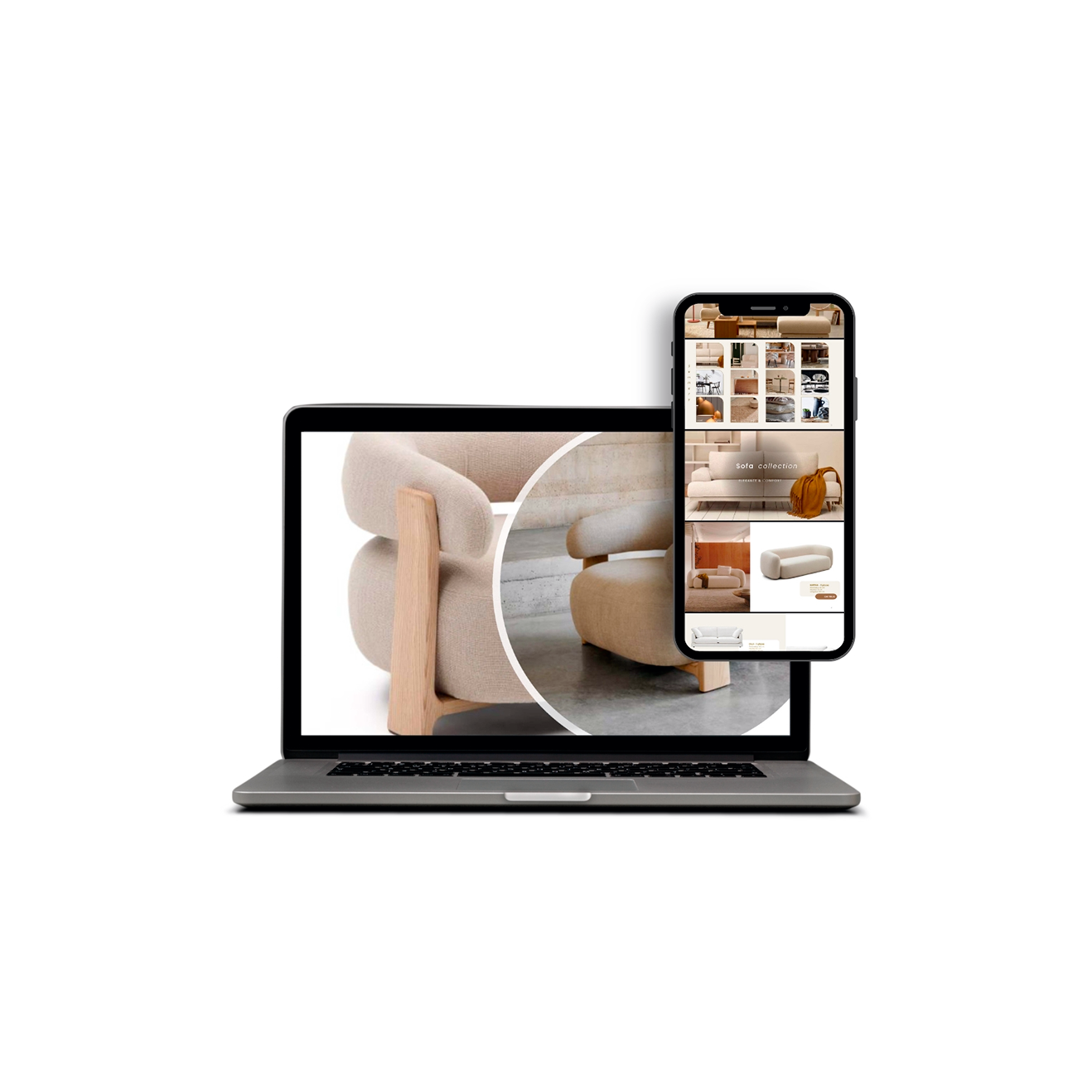 Der Swaap-Katalog auf dem Computer und auf dem Handy